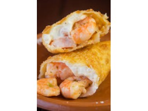 PASTEL DE CAMARÃO  COM CATUPIRY