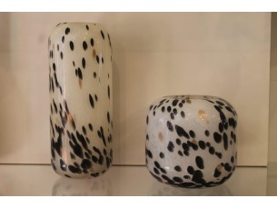 Vaso grande decorativo preto e branco Decoração de interiores 