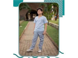 Conjunto infantil masculino calça e bata