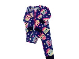 Macacão infantil em malha Coruja 