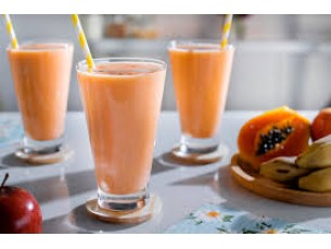 Vitamina de Leite, Banana, Maça e Mamão