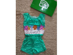 Conjunto infantil menina verde água