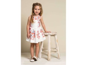 Vestido Branco Floral 