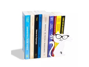 PORTA LIVROS GATO -1 PAR PORTA LIVROS