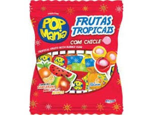 PIRULITO POP MANIA FRUTAS TROPICAIS 50 x 12 g