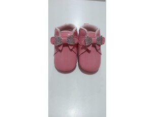 Botinha Rosa Com Laço Fase 1