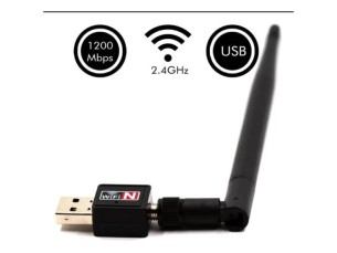 Receptor adaptador Wireless Usb Wifi 1200 mbps sem fio