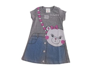 Vestido Gatinho Cinza