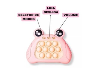 Fast push game pop it  giro  Carangueijo-  Game Anti Stress URSO