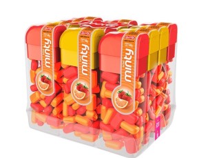 MINI PASTILHAS HORTELÃ + LARANJA. DOCILE