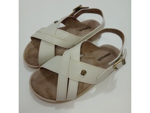 Sandália infantil masculina bege claro