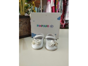 Sapatilha Branca Com Flores Fase 1