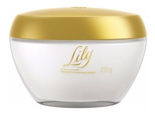 Lily creme acetinado hidratante corporal de R$ 129,00 por R$ 120,00