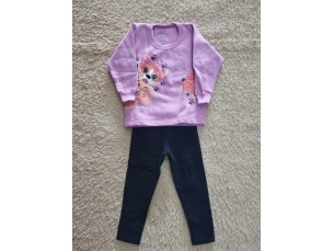 Conjunto moletom lilás feminino bebê
