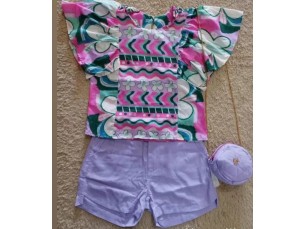 Conjunto menina + bolsa 