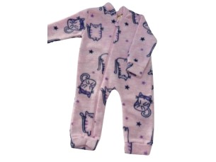 Macacão infantil longo em plush