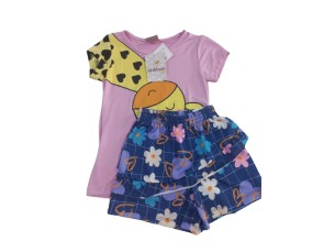 Conjunto infantil menina Girafa 