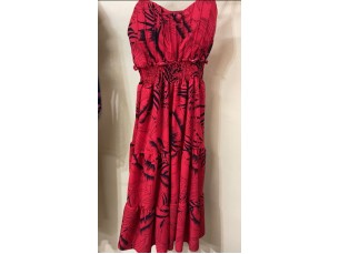 vestido longo pink com preto 