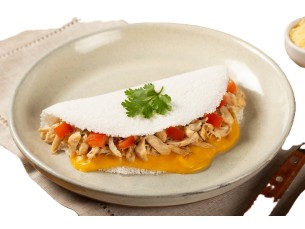 Tapioca Frango com Cheddar