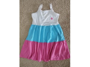 Vestido Alça Tricolor