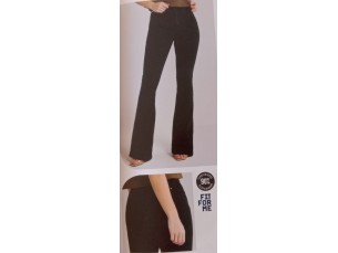 Calça jeans flare cintura média 