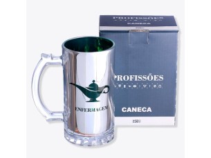 CANECA DE CHOPP ELETROSTÁTICA PROFISSÕES ENFERMAGEM