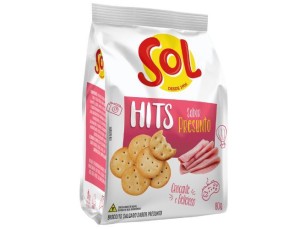 BISC. SALGADO PRESUNTO PACOTE 80g SOL HITS