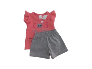 Conjunto menina- CATS Laranja