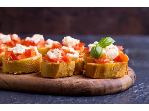 BRUSCHETTA COM AZEITE BALSÂMIC