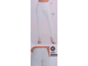 Calça jeans skinny cintura média 