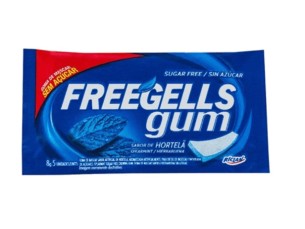 CHICLE FREEGELLS GUM MENTA 1 x 15UN