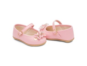 Sapatilha rosa com flores