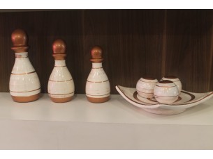 Kit ceramica para decoração 7 peças