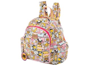 Mochila bolso lateral tema quadrinhos