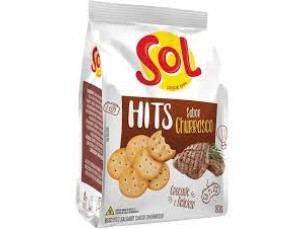 BISC. SALGADO CHURRASCO PACOTE 80g SOL HITS