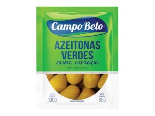 AZEITONA VERDE INTEIRA SACHE CAMPO BELO (36X80)