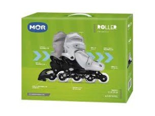 Patins kit roller infantil cinza Mor 