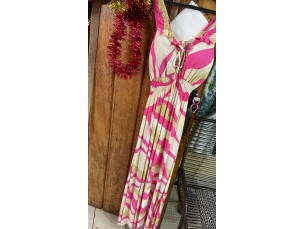 Vestido longo estampado