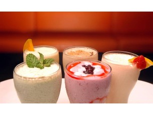 Iogurte batido com polpa