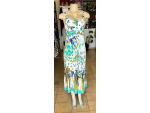 Vestido florido de alça feminino