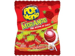 PIRULITO POP MANIA MORANGO 50 x 12g