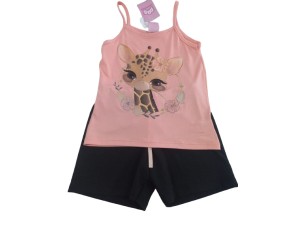 Conjunto infantil regata estampa da girafa