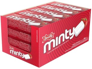 PASTILHA MENTOLADA MORANGO DOCILE 20X12