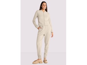 CALÇA JOGGER EM MOLETOM COM BOLSOS - BEGE STYTEM 