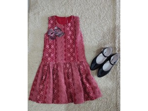 Vestido Vermelho com Laço