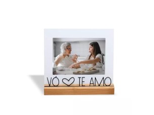PORTA RETRATO 13X18CM VÓ TE AMO 1 porta retrato para 1 foto 13x18cm. Posição horizontal ou vertical.
