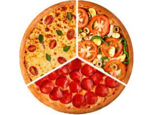 PIZZAS DE 3 SABORES