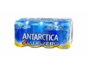 Caixa cerveja ANTARTICA sub zero com álcool 