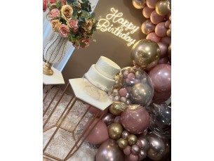 Happy birthday rose gold