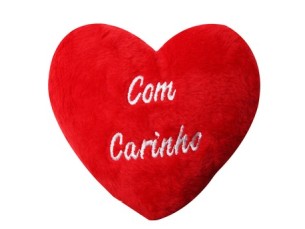 Urso formato coração - Com Carinho